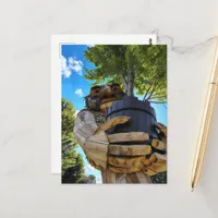 Troll Holding Up a Tree to Protect Nature Postcard