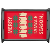 Merry Tamale Season Fun Holiday Family Feast Serving Tray