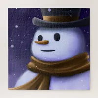 Beatiful Winter Snowman Puzzle