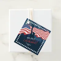 City Skyline Independence Day Celebration ID658 Favor Tags