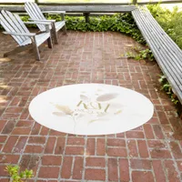 Golden Meadow Watercolor Wedding ID989 Outdoor Rug