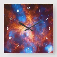 Tarantula Nebula Square Wall Clock