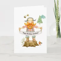 Lumberjack Birthday Greeting Card