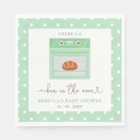 Bun In The Oven Gender Neutral Baby Shower Napkins