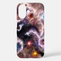 A Captivating Abstract Galactic Nebula iPhone 16 Case