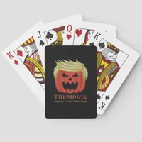 Sweatshirt, Trumpkin, Halloween Merch  Poker Cards