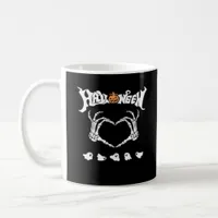 Skeleton Hand With Halloween Theme Dark Seasonal Coffee Mug