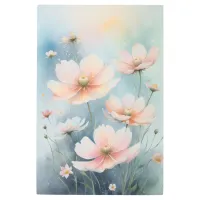 *~* SC6 Semi Transparent Ethereal Cosmos Flowers Metal Print