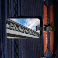 Moscow Train Station Sign Luggage Tag