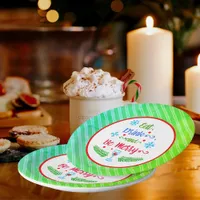Eat, Drink and Be Merry, Christmas Holiday, ZSSPG Paper Plates