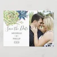 Watercolor Desert Cactus Succulents Save the Date