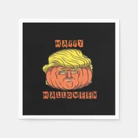 Funny Donald Pumpkin Halloween Napkins