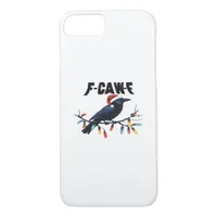 Funny Crow Christmas Classic Retro Design iPhone 8/7 Case