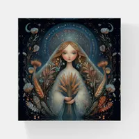 Virgo Maiden Zodiac Astrology Celestial Birthday Paperweight