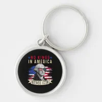 No Kings In America USA Flag Retro Cool Style Keychain