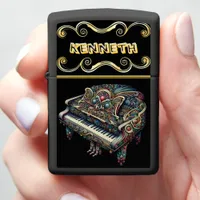 Stylish Piano Lighter with Detailed Artwork