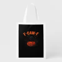 F-Caw-F Halloween Trendy Casual Grocery Bag