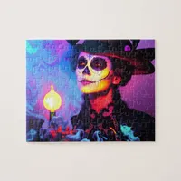 Day of the Dead Colorful Woman Jigsaw Puzzle