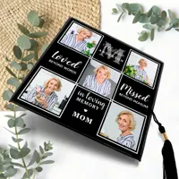 In Loving Memory Personalized 5 Picture Memorial Graduation Cap Topper