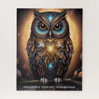 Mystical Owl of Light Jigsaw Puzzle