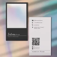 Abstract Holographic  Black Business Card