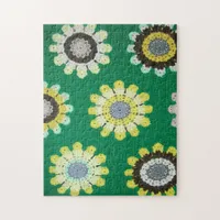 Puzzle - Yellow Daisies in Crochet