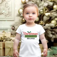 Christmas Shopping Helper Cute Holiday Baby T-Shirt