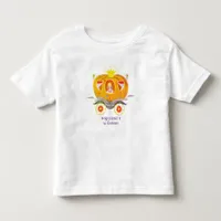 Pumpkin Princess Carriage Wildflowers Birthday Toddler T-shirt