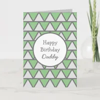 Modern Abstract Personalized Happy Birthday Daddy Card