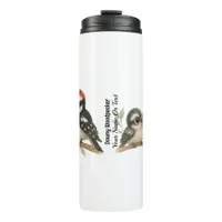 Delightful Downy Woodpecker Thermal Tumbler