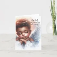 Angel Healing Sympathy Grief Bereavement Thank You Card