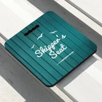 Skipper's Seat Nautical Blue Boat Decking