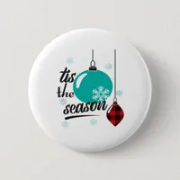 Tis The Season Classic Retro Clean Button