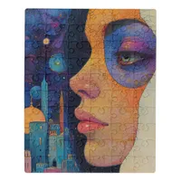 Abstract Woman Face Jigsaw Puzzle