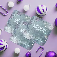 Merry Christmas Magical Winter Wonderland Square Sticker