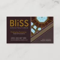 Modern Architecture Stylish w/ Photo template Busi Business Card