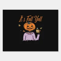 It’s Fall Y’all Funny Minimal Style Sign