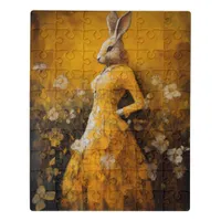 Rabbit in a Yellow Dress Jigsaw Puzzle