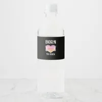 Skeleton Hands Heart Graphic For Classic Water Bottle Label