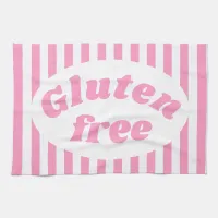 Coeliac Pink White Gluten Free Labelled Kitchen Towel