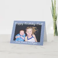 Happy Birthday Dad Personalized Photo Card