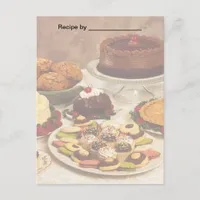 Baked Goods Recipe Blank Card