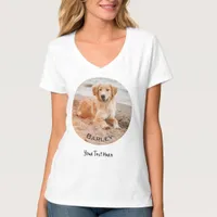 Custom Dog Photo Personalized Name Pet Picture T-Shirt