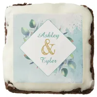 Watercolor Eucalyptus Botanical Wedding   Brownie