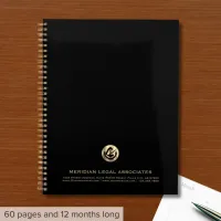 Sleek Black Business Planner