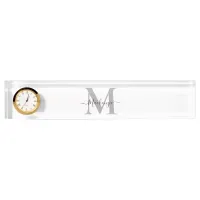 Personalize Monogram Initial Name Desk Name Plate