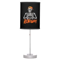 Bruh Skeleton Hand Heart Halloween Costumes Men Cl Table Lamp