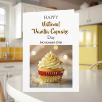 National Vanilla Cupcake Day | November 10th Card