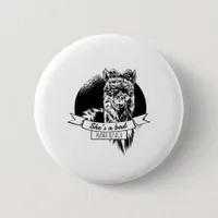 She is a bad alpaca mom button