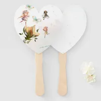 Fairies and fantasy garden hand fan 